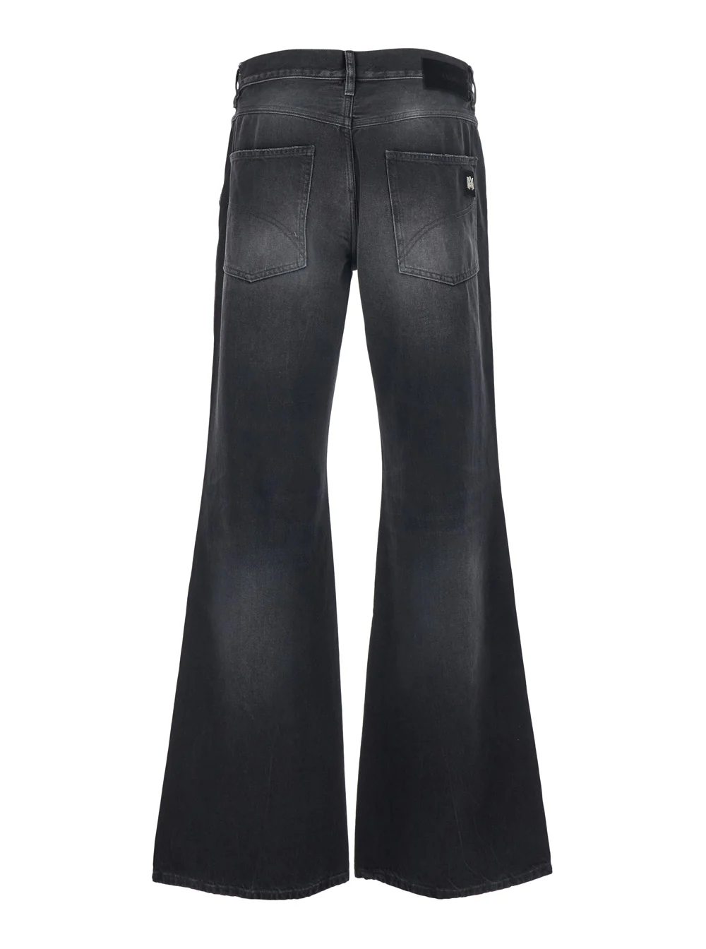Calças Amiri com Patch de Logotipo Aplicado nas Costas - Modelo Boot Cut, Cinza, Masculino