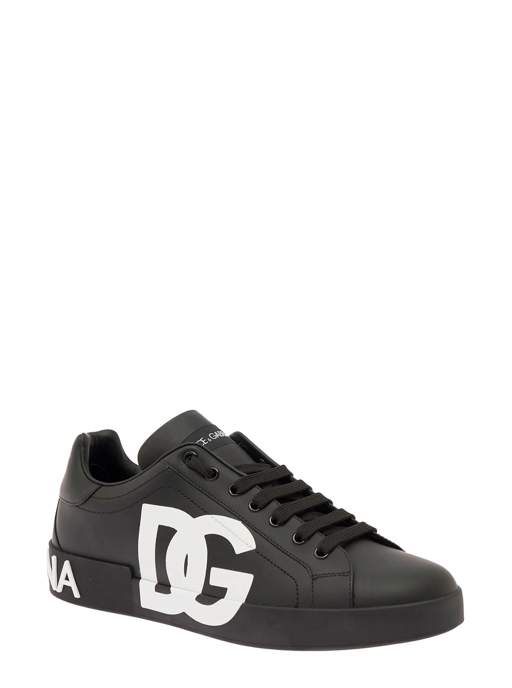 Sapatilhas Portofino Dolce & Gabbana Branco e Preto Couro para Homens Poliéster Ovelha Carneiro Borracha Sapatilhas Portofino Dolce & Gabbana Branco e Preto Couro para Homens Poliéster Ovelha Carneiro Borracha