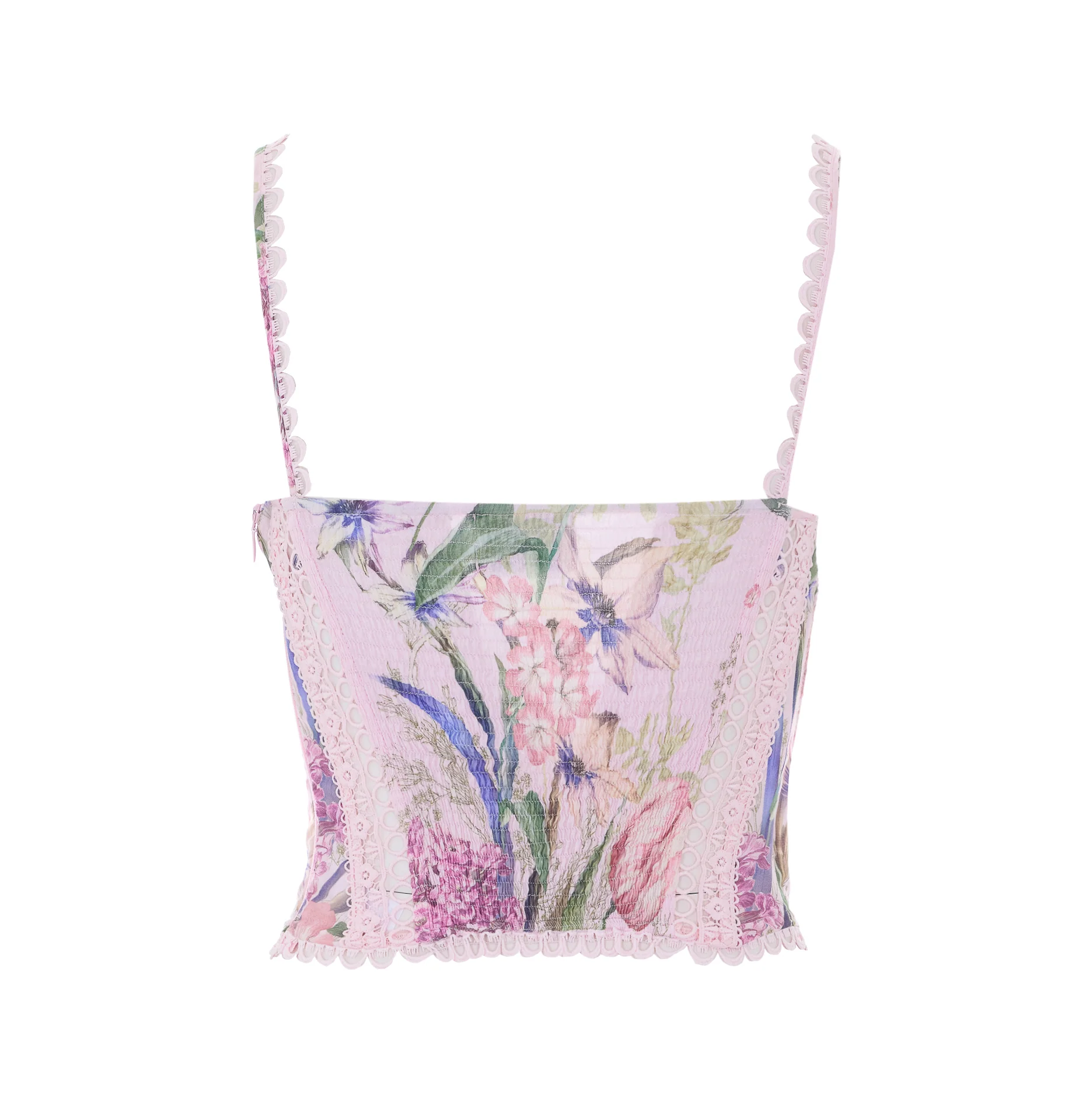 Charoruiz Top Rosa Algodão Charoruiz Top Rosa Algodão