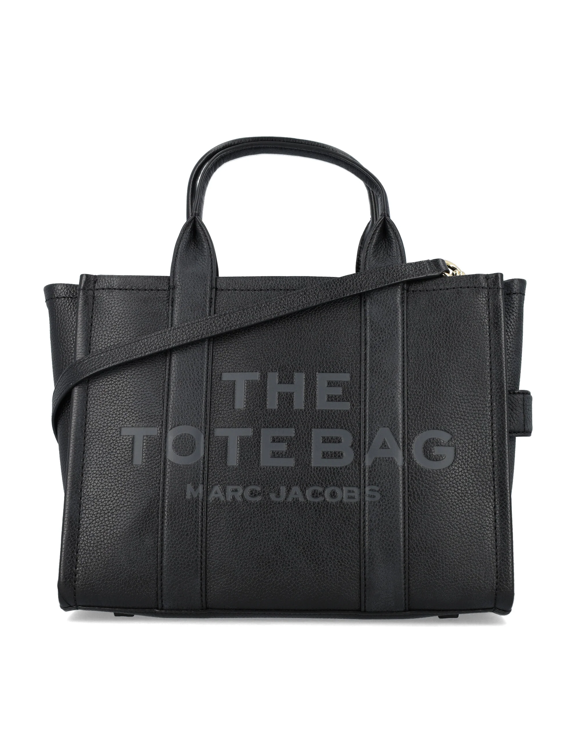 Marc Jacobs The Medium Tote Bag em Couro Preto Vaca