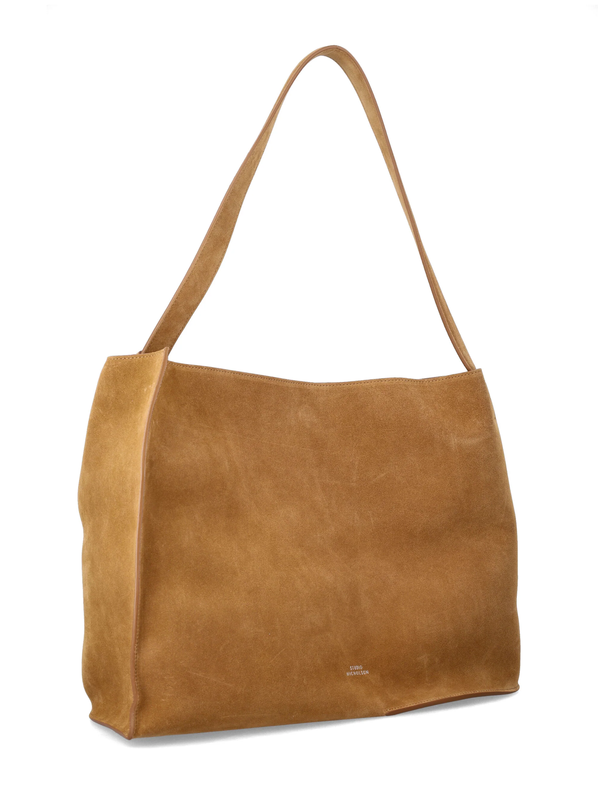 Bolsa Tote de Couro de Novilho Suede Studio Nicholson Sand