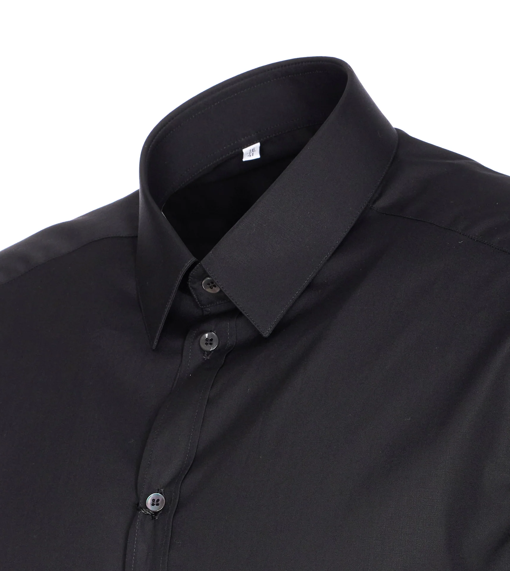 Camisas Pretas de Algodão Dolce & Gabbana Camisas Pretas de Algodão Dolce & Gabbana