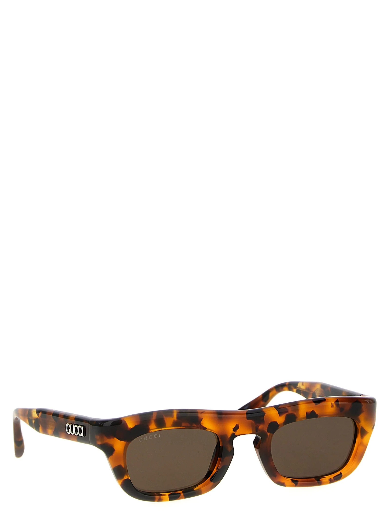 Óculos de Sol de Acelato Marrom Gucci