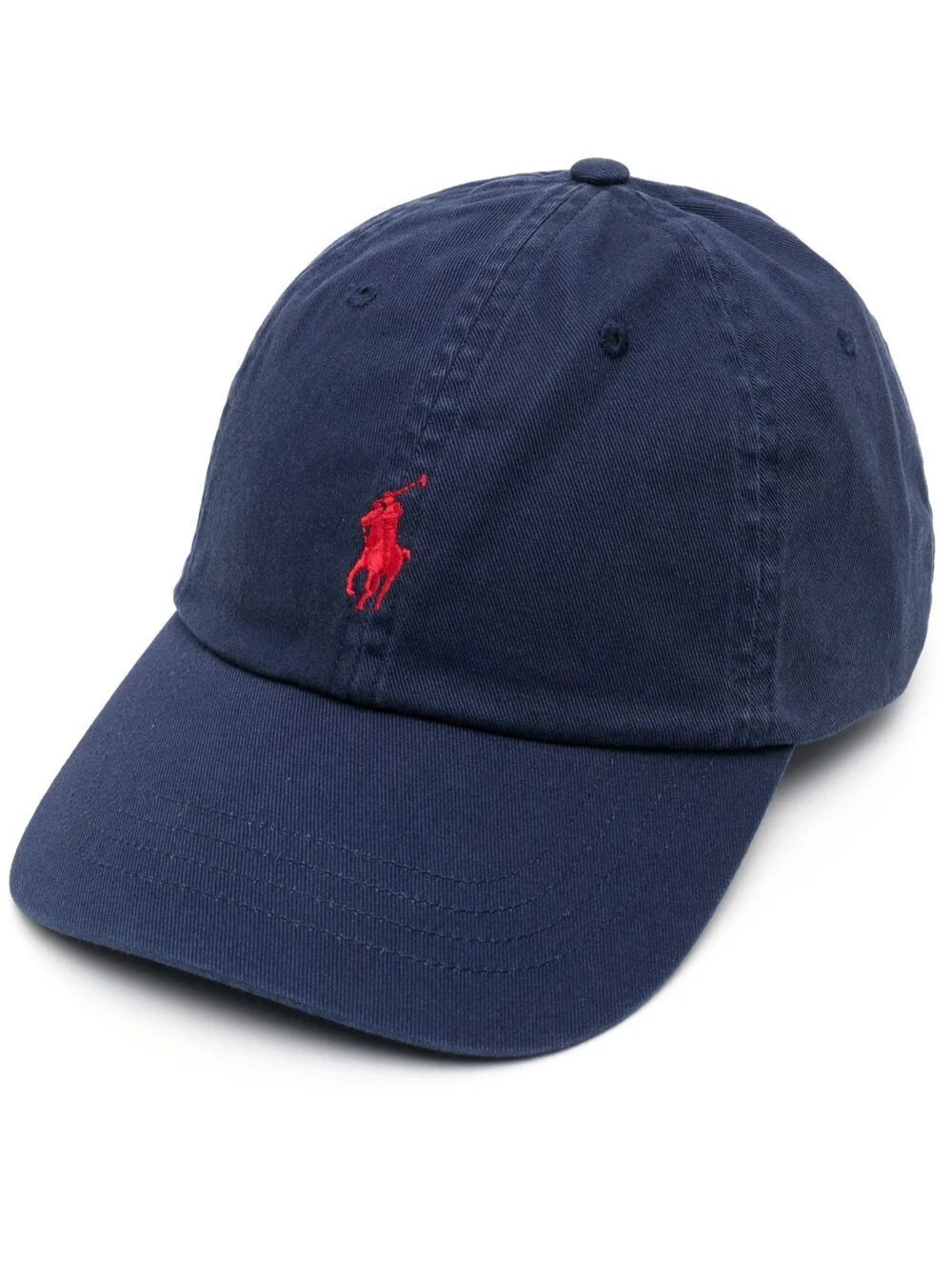 Boné Polo Ralph Lauren com Logotipo Bordado Azul de Algodão para Homens Azul Chapéus e Luvas Boné Polo Ralph Lauren com Logotipo Bordado Azul de Algodão para Homens Azul Chapéus e Luvas