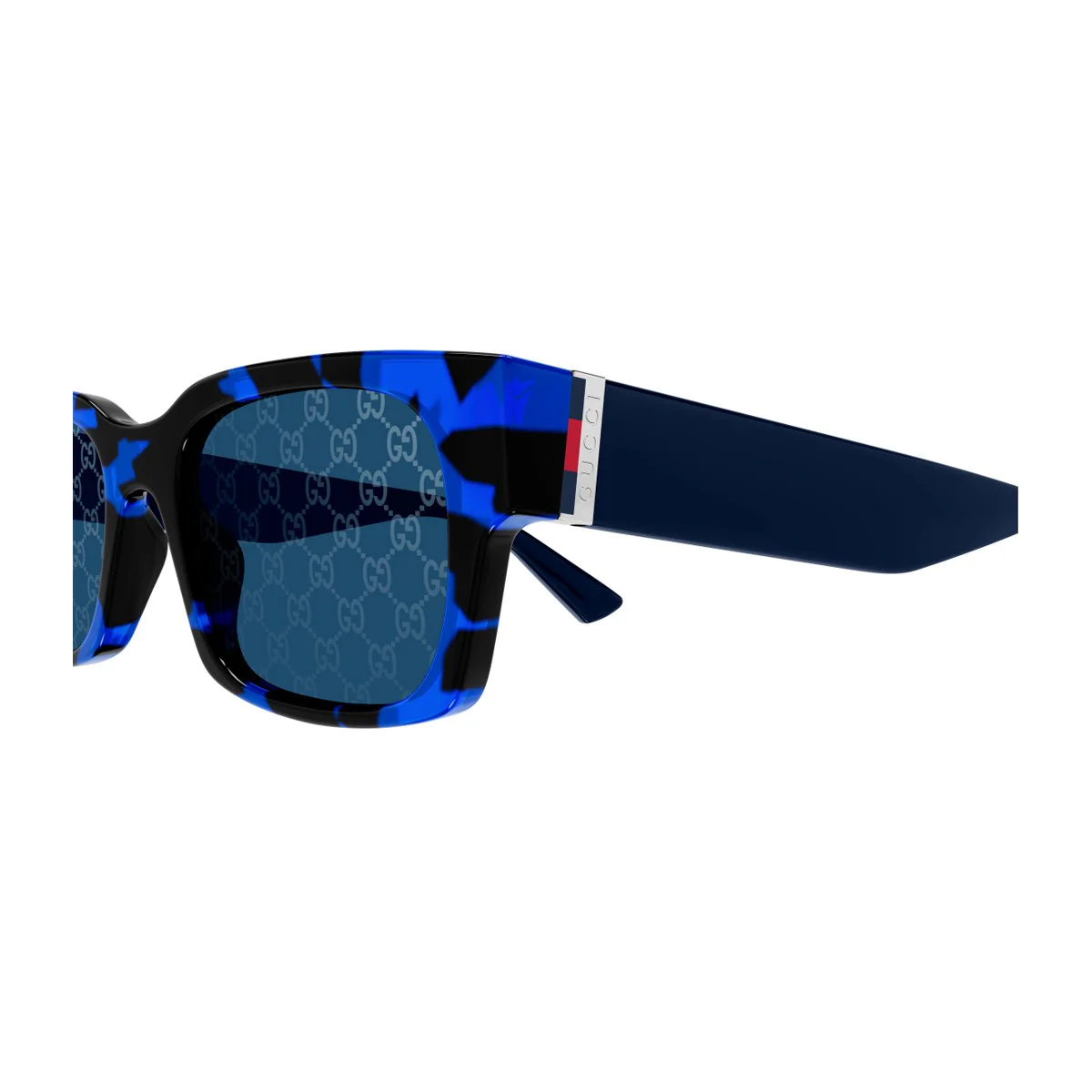 Óculos de Sol Gucci Gg2084s Linea Sign Azul Injetado