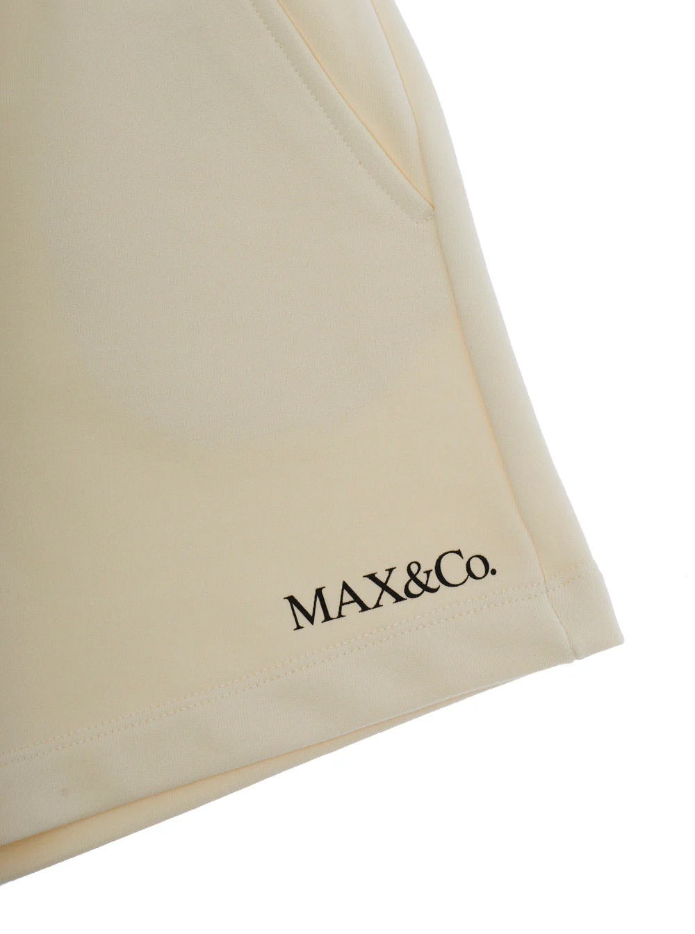 Bermudas MAX&CO KIDS Cinza Sujo com Logotipo em Letras na Frente e Nas Costas em Algodão para Meninas