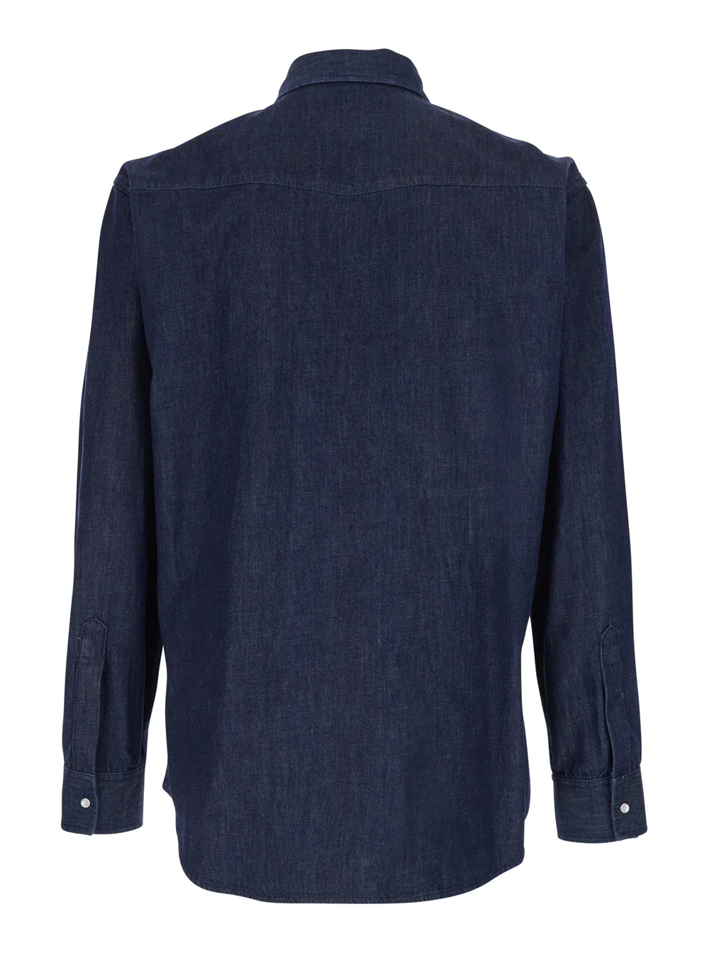 Camisa de Denim Azul Dsquared2 com Gola Clássica e Dois Bolsos Aplicados para Homens Blu Blusas de Algodão