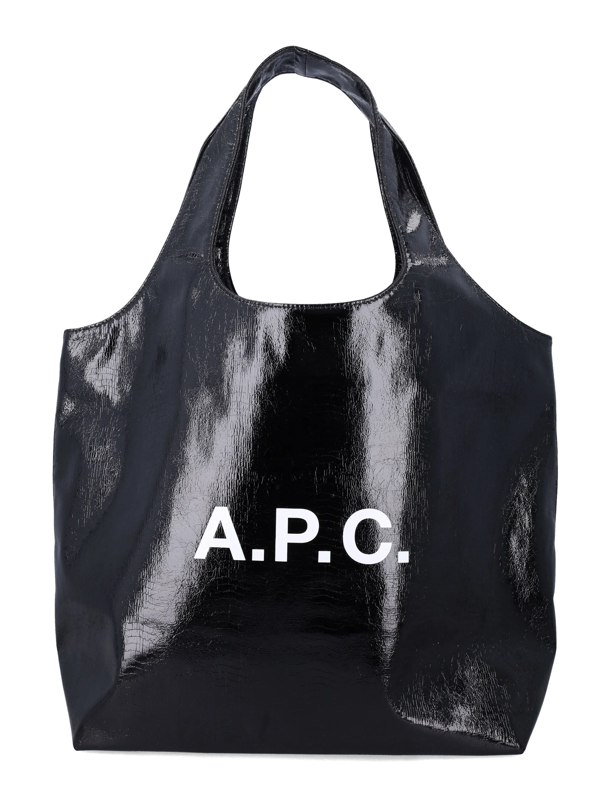Bolsa Tote A.P.C. Ninon Preto Poliuretano