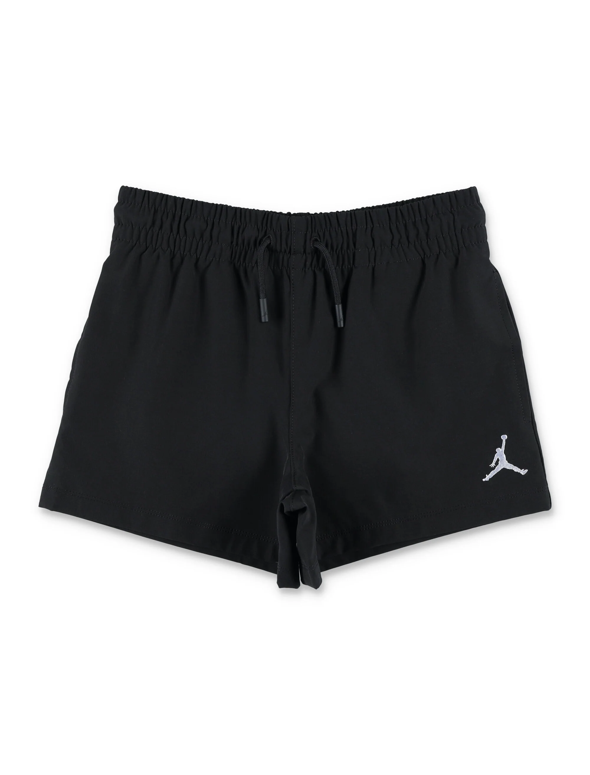 Calças Curtas Nike Jordan Meninas Jumpman Tecido Preto Poliéster