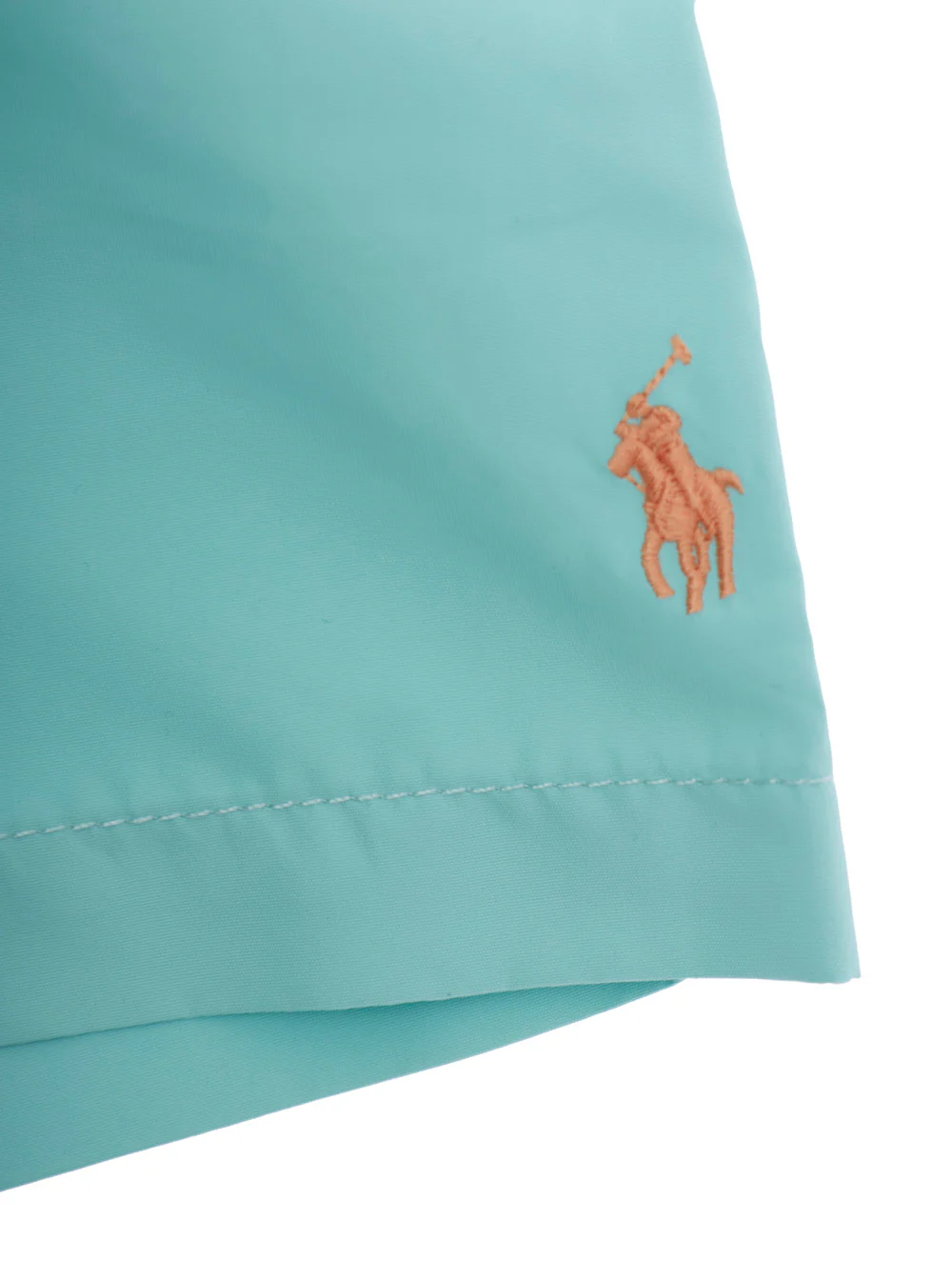 Bermudas de Natação Azuis com Cintura Elástica em Poliéster para Crianças - Roupa de Praia Leve Polo Ralph Lauren Kids TRAVELER SHO-SWIMWEAR-TRUNK