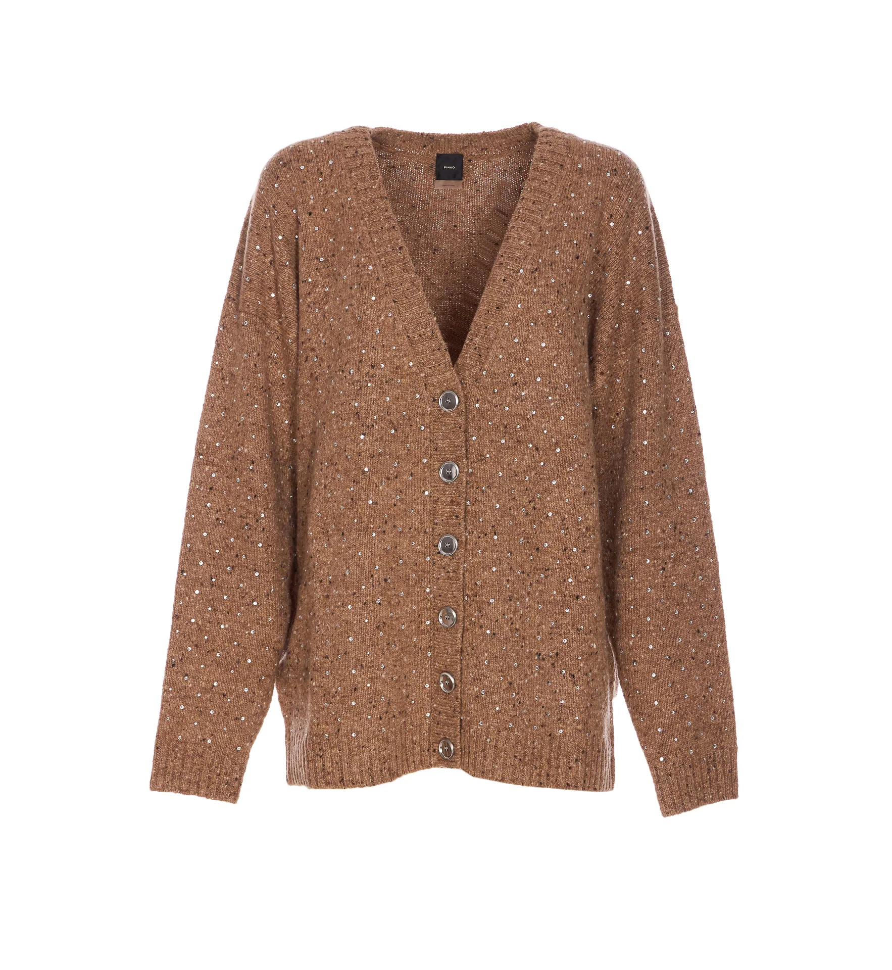 Suéteres Pinko Marrom Lã Nylon Viscose Suéteres Pinko Marrom Lã Nylon Viscose