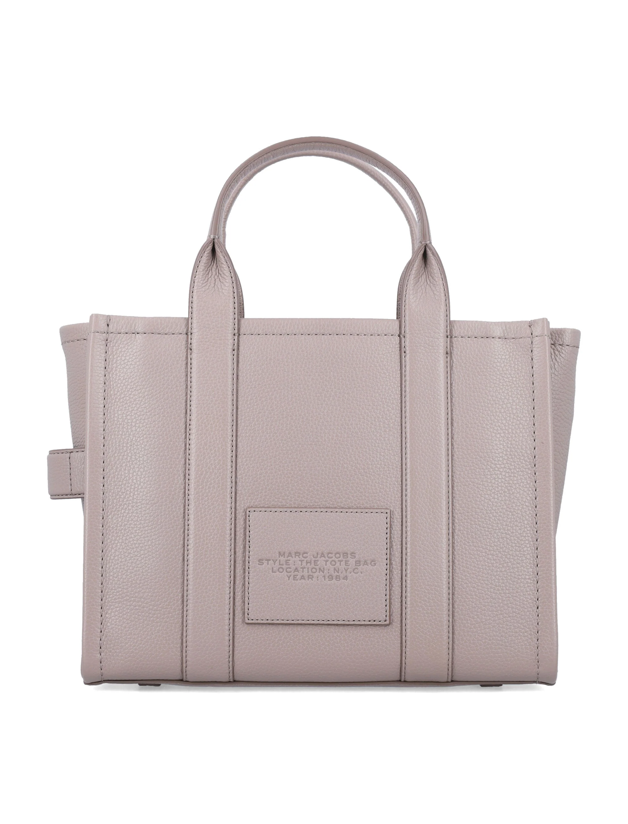 Bolsa Tote Média Marc Jacobs em Couro Cement Cow