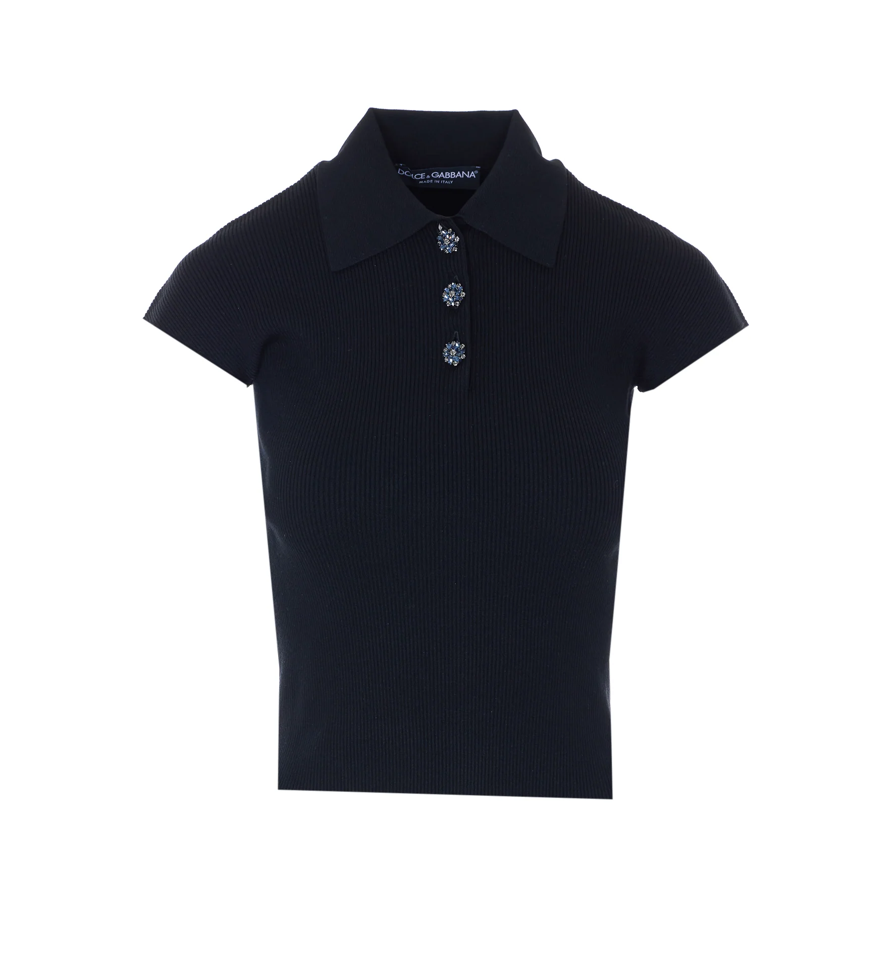 Camisetas e Polos Dolce & Gabbana Pretos Viscose Camisetas e Polos Dolce & Gabbana Pretos Viscose