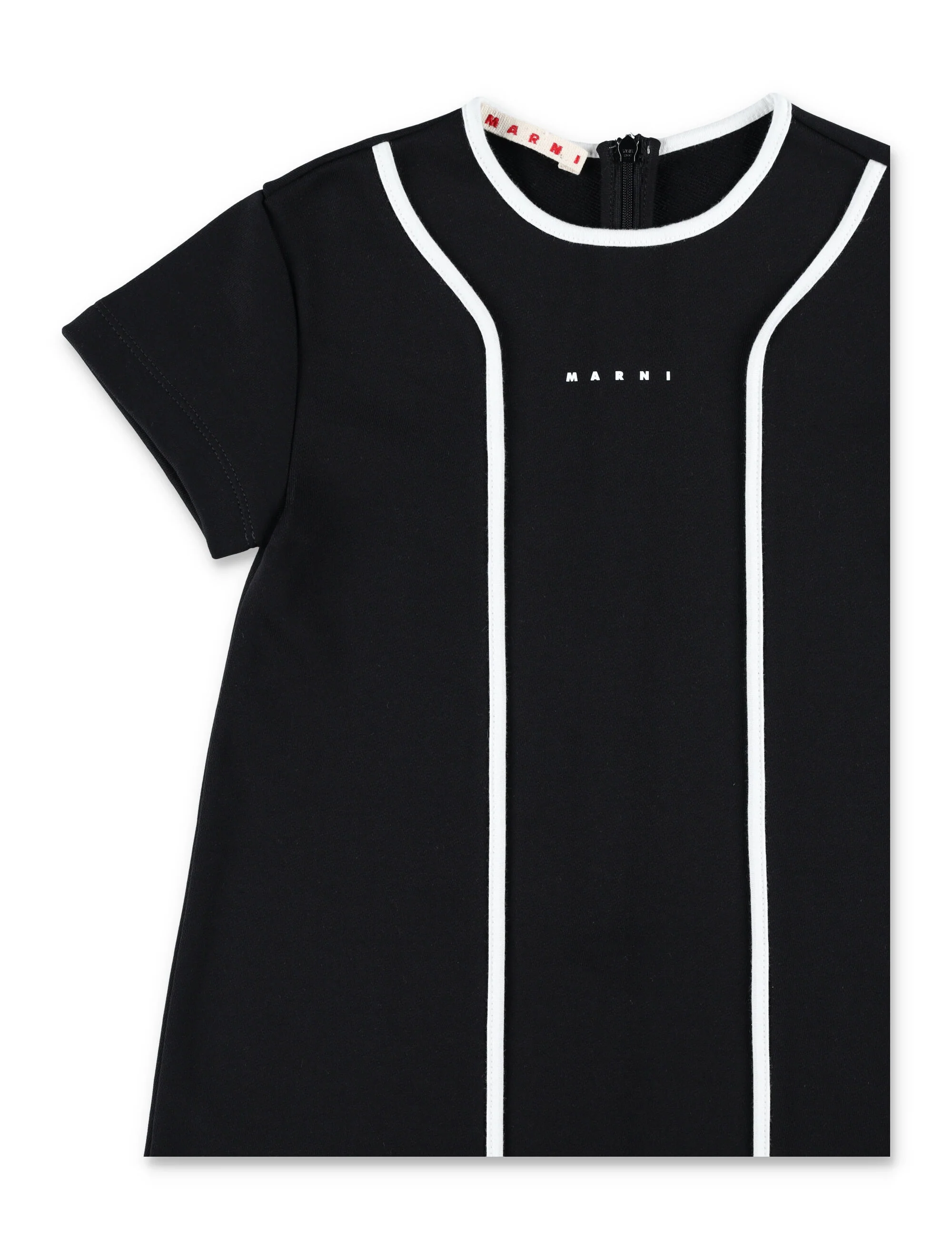 Marni Cotton Kids Sweatdress Vestido Preto