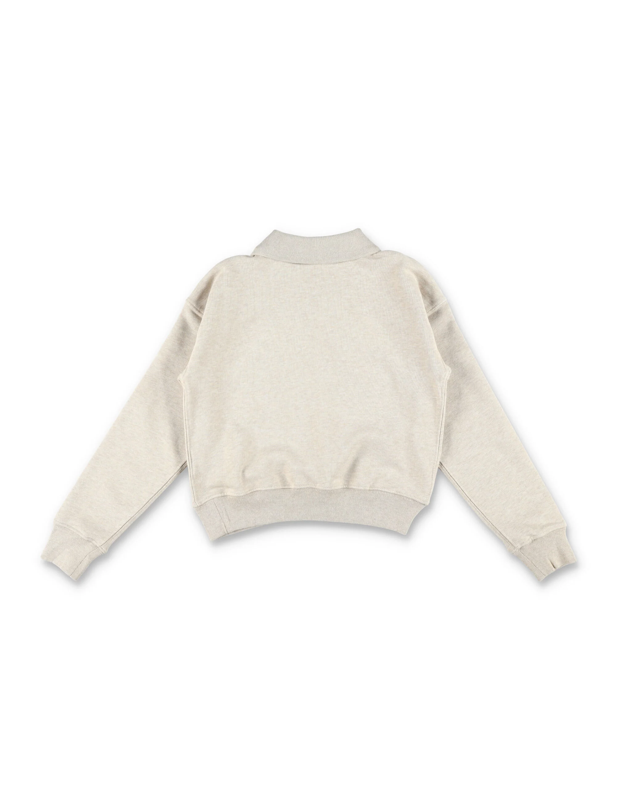 Polo Ralph Lauren Sweatshirt Infantil Bandeira Bege Algodão