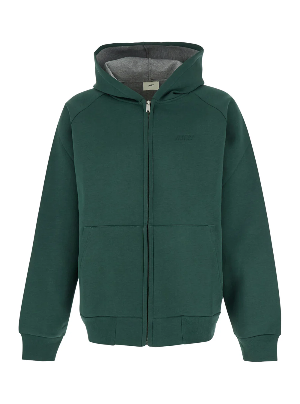 Sweatshirt Autry Green com Ombros Caídos em Tecido Neoprene Sweatshirt Autry Green com Ombros Caídos em Tecido Neoprene