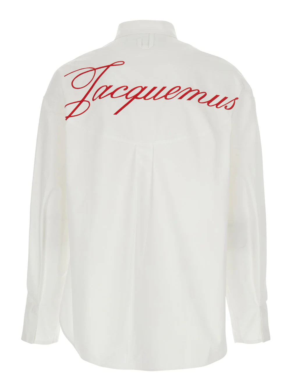 Camisa Branca Jacquemus LA CHEMISE ATELIER ML com Gola Clássica e Manga Comprida em Algodão para Homens e Blusas
