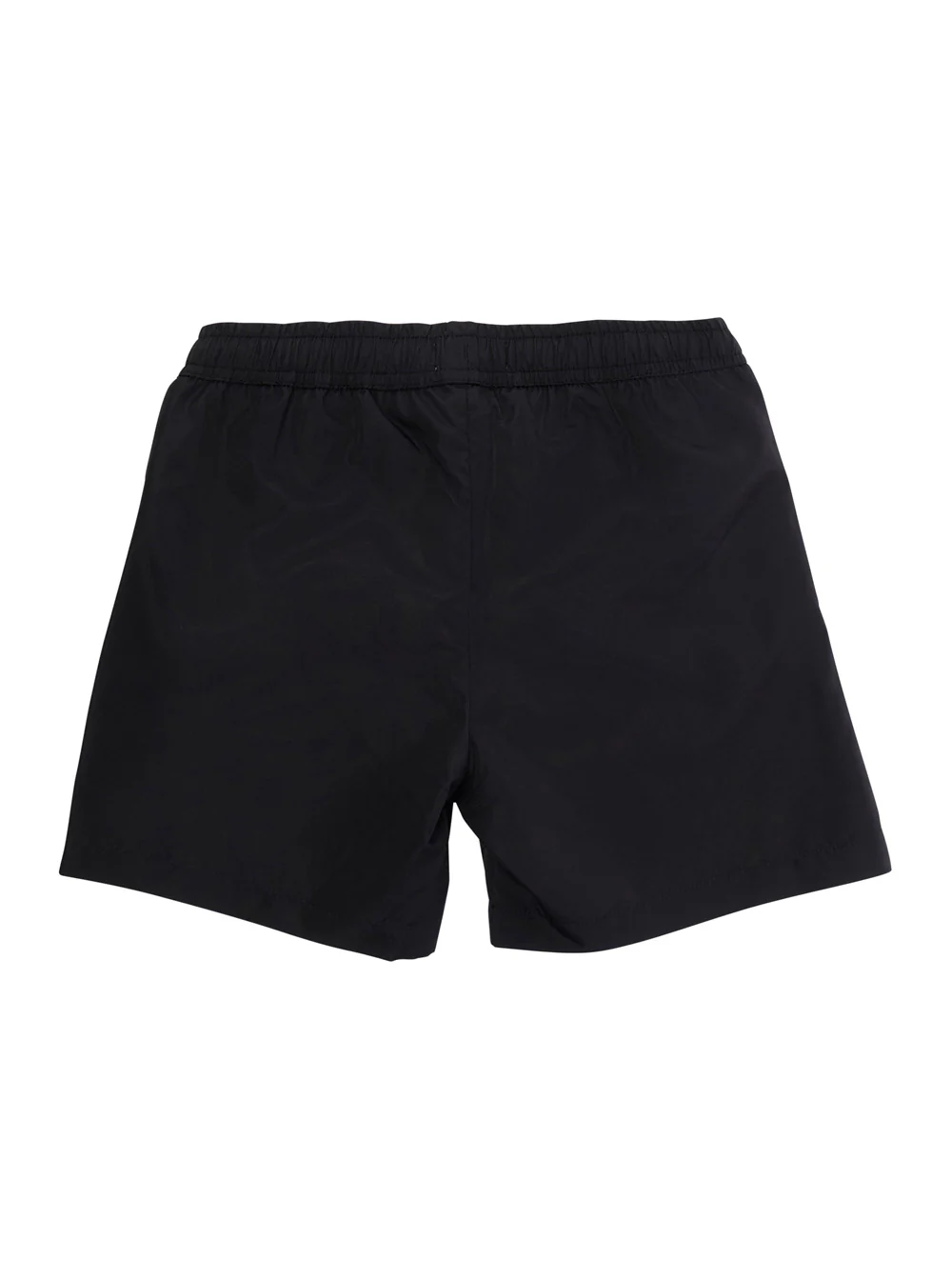 Bermudas de Natação Moschino Kids com Logotipo e Bolsos Laterais em Tecido Preto para Roupas de Praia Infantil
