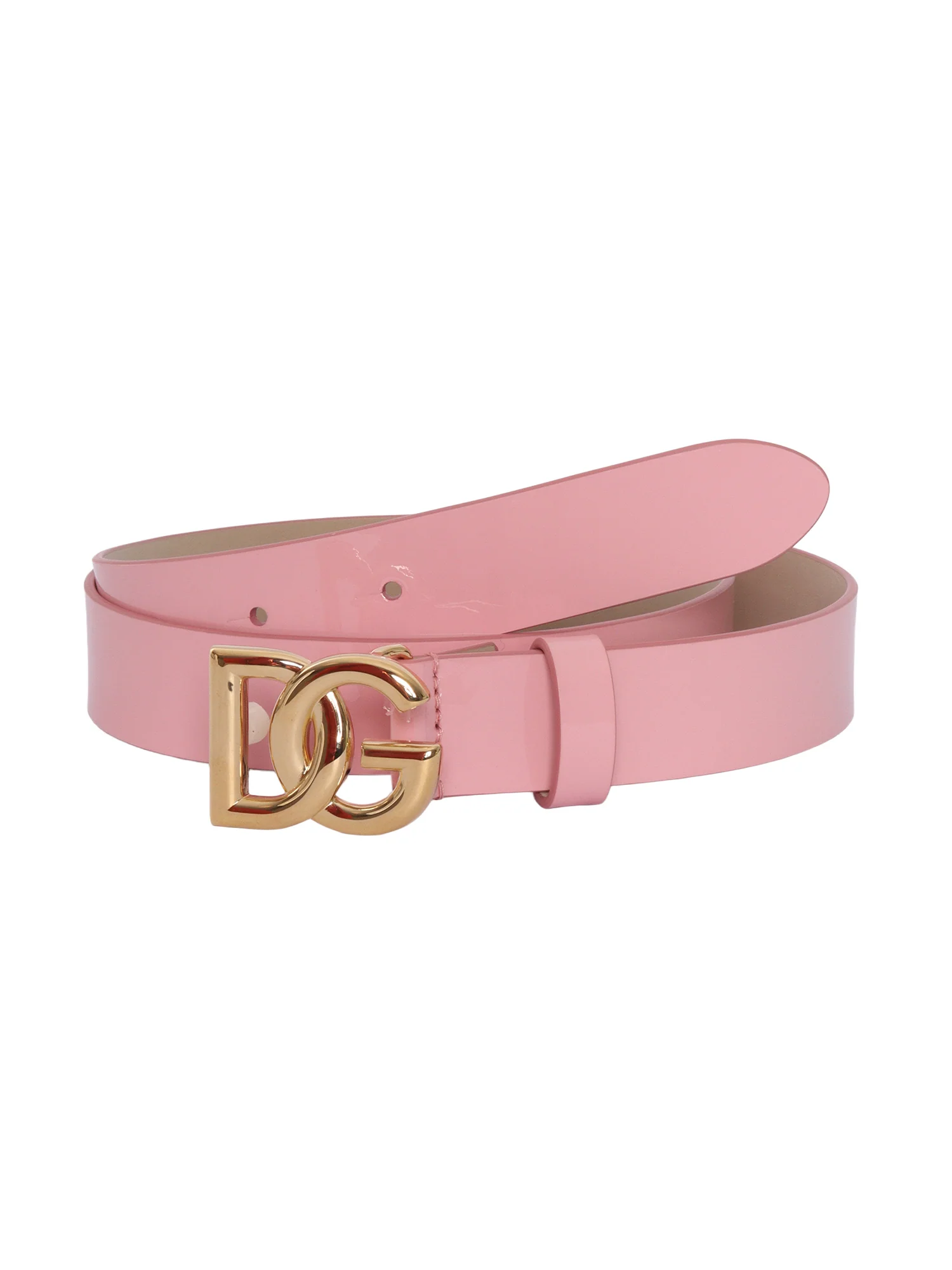 Cinto LOGO Dolce & Gabbana Junior Rosa Couro de Novilho