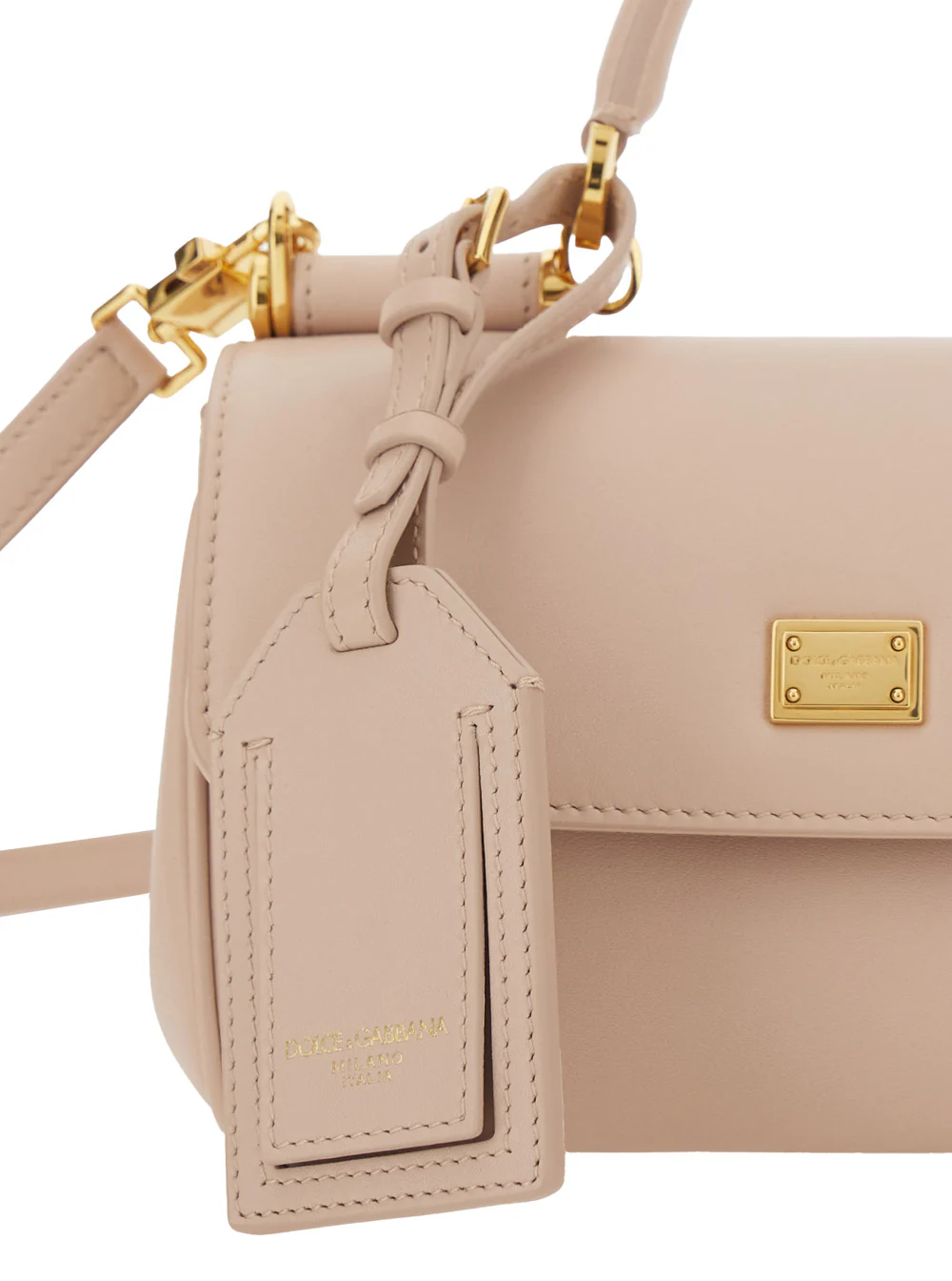 Bolsa Crossbody Mini Rosa My Sicily Dolce & Gabbana com Alça Ajustável e Removível em Couro para Mulheres Algodão Novilho