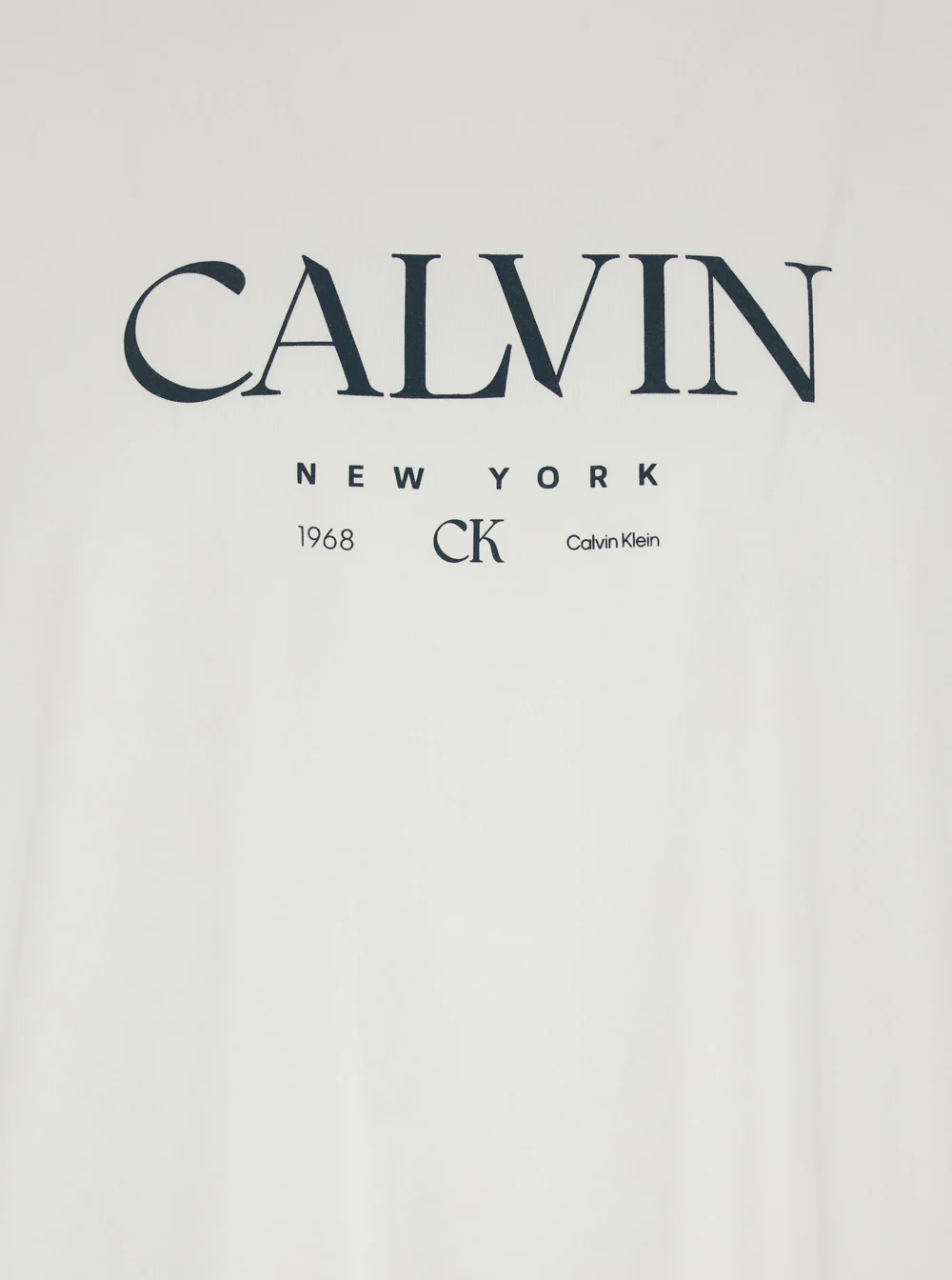 Camiseta Branca Calvin Klein com Logotipo em Letras na Frente para Homens Camisetas de Algodão e Camisetas Polo Camiseta Branca Calvin Klein com Logotipo em Letras na Frente para Homens Camisetas de Algodão e Camisetas Polo