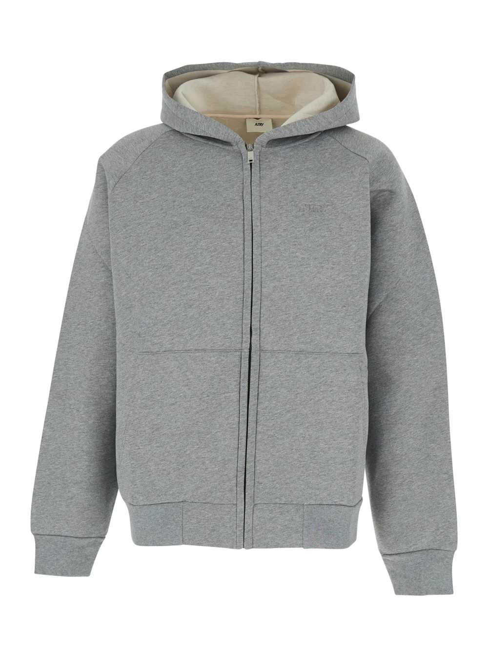 Sweatshirt Autry Grey com Ombros Caídos em Neoprene para Homem Sweatshirt Autry Grey com Ombros Caídos em Neoprene para Homem