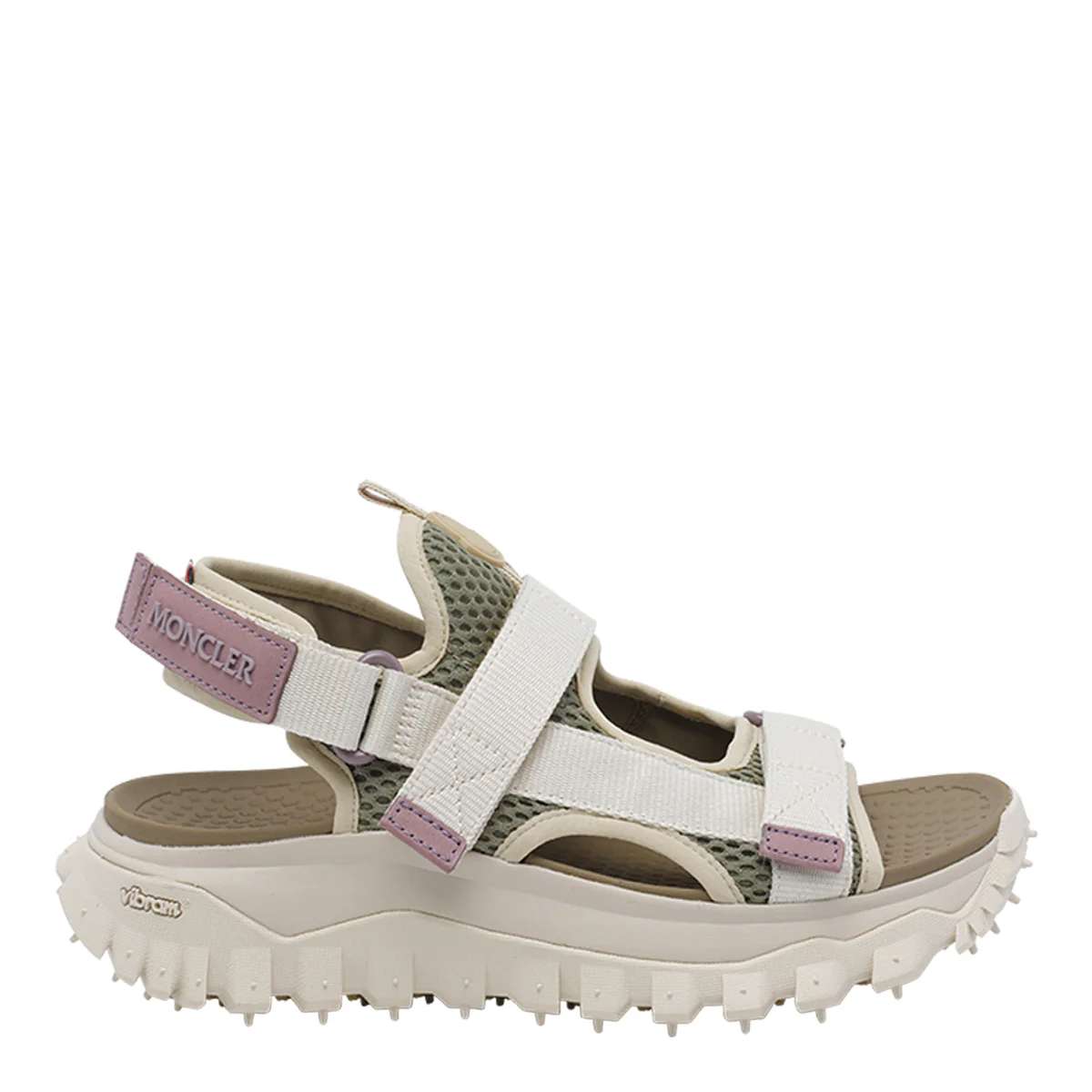 Sandálias Moncler Brancas Tecido/Sola de Borracha Sandálias Moncler Brancas Tecido/Sola de Borracha