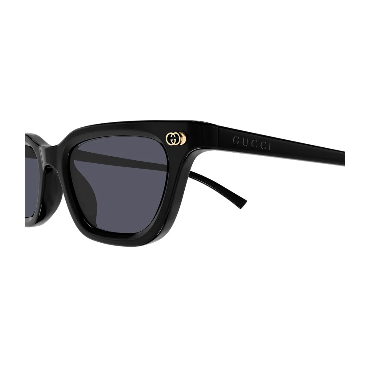 Óculos de Sol Gucci Gg1944s Linea Institutional Logo Preto Acetato Reciclado