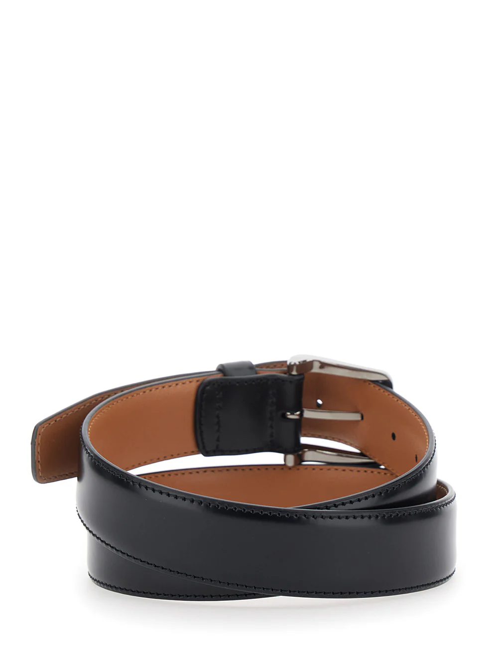 Cinto Tod's com Fecho de Fivela Ajustável, Couro Preto para Homens, Calf