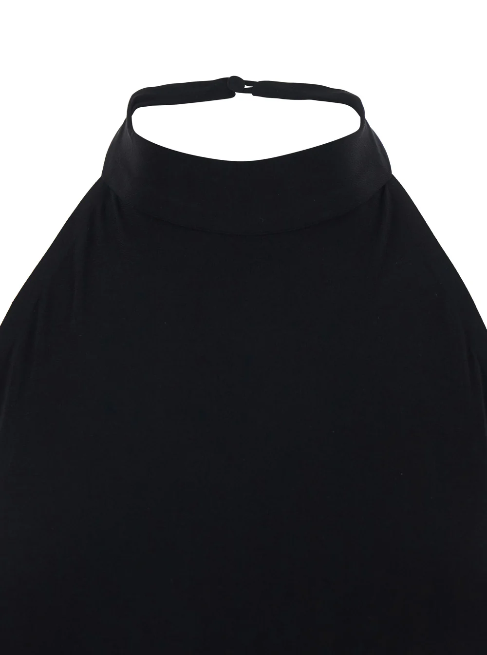 Vestido Longo com Alça Lateral e Fenda Lateral Preto para Mulheres