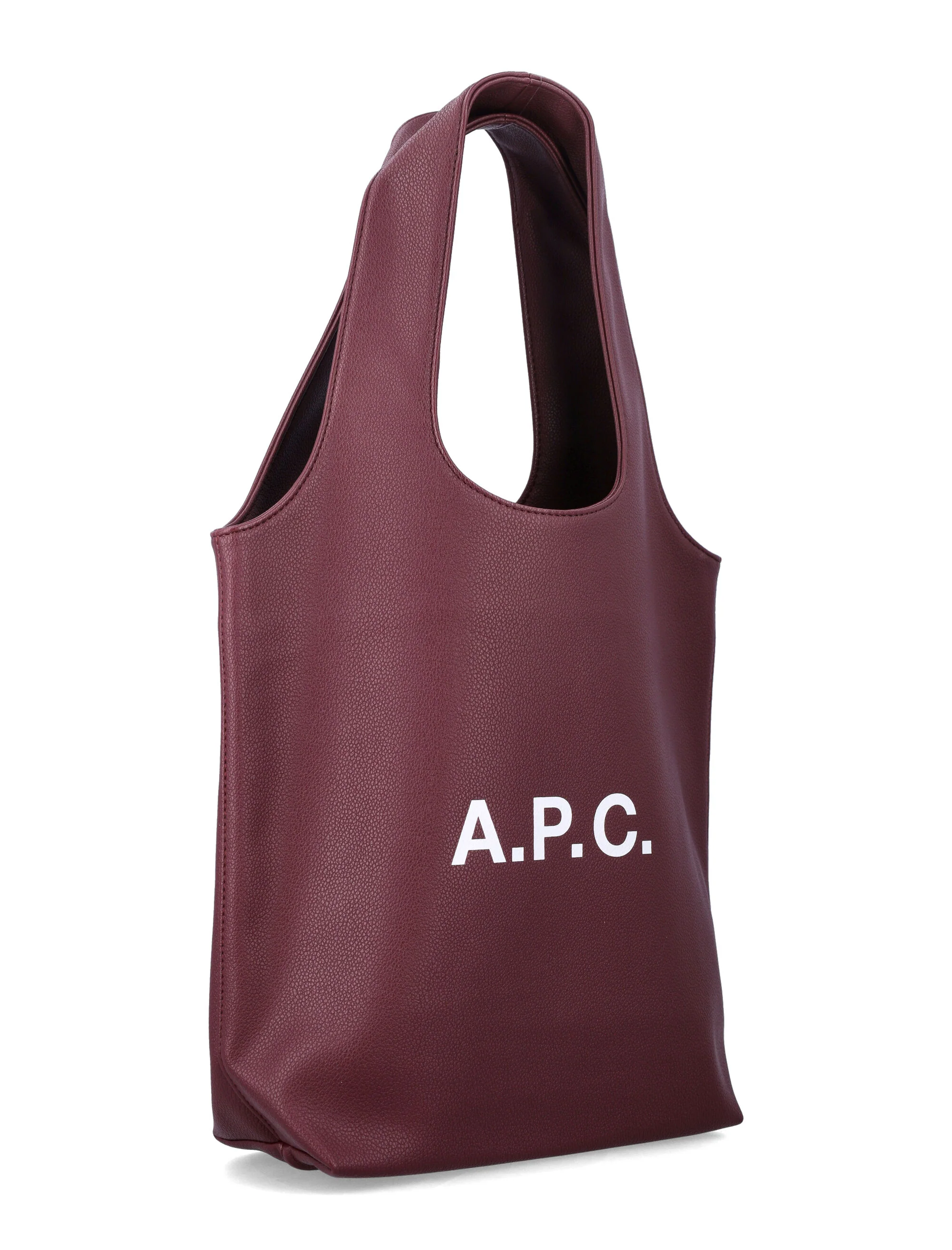 Bolsa de Mão Pequena A.P.C. Ninon Aubergine Poliuretano