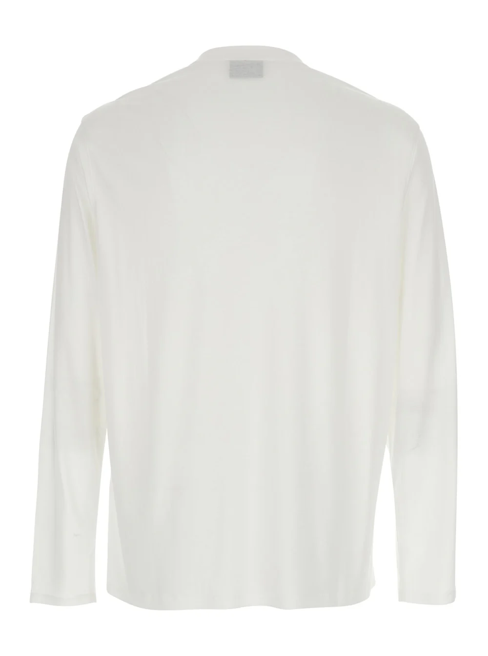 Camiseta Emporio Armani com Gola Redonda e Logotipo Bordado na Frente em Mistura de Algodão Branca para Homens, Camisetas de Lyocell e Camisetas Polo Camiseta Emporio Armani com Gola Redonda e Logotipo Bordado na Frente em Mistura de Algodão Branca para Homens, Camisetas de Lyocell e Camisetas Polo