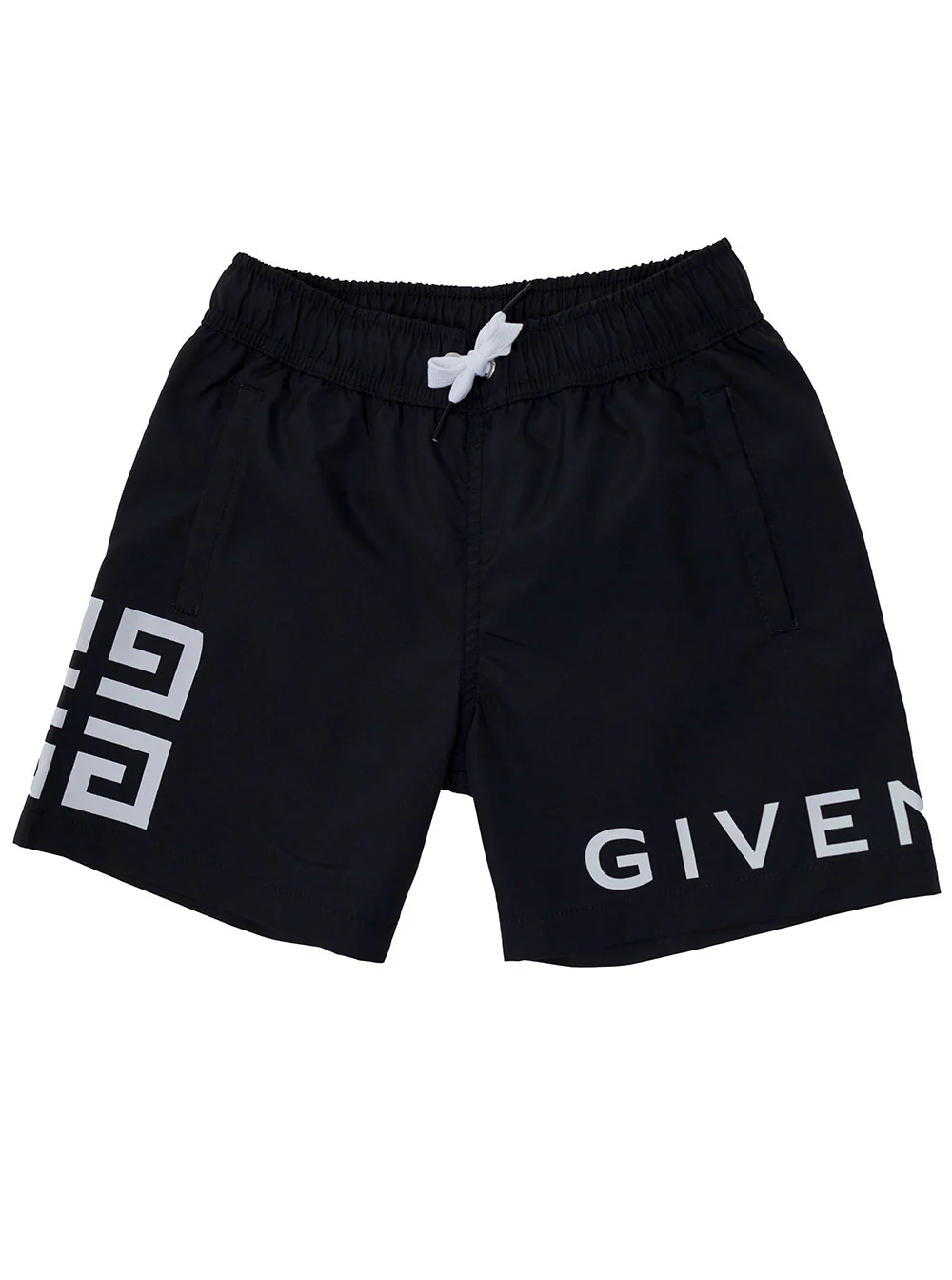 Calças Curtas Givenchy Kids Preto Poliéster e Bermuda