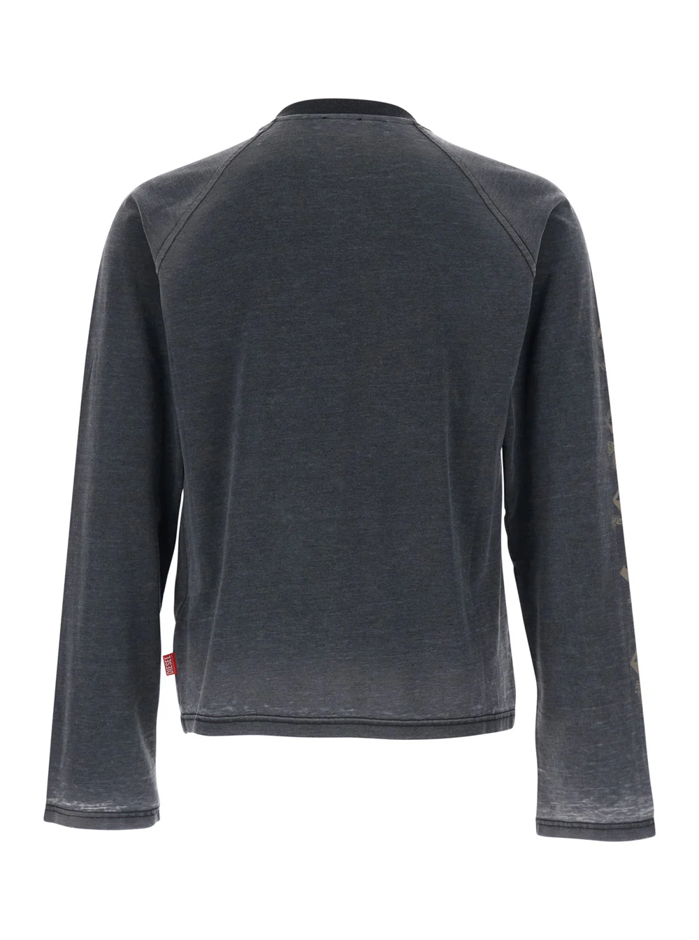 Camiseta Cinza Diesel com Mangas Compridas e Estampa na Frente em Mistura de Algodão para Homens Camisetas Cinza Camisetas Polo Camiseta Cinza Diesel com Mangas Compridas e Estampa na Frente em Mistura de Algodão para Homens Camisetas Cinza Camisetas Polo
