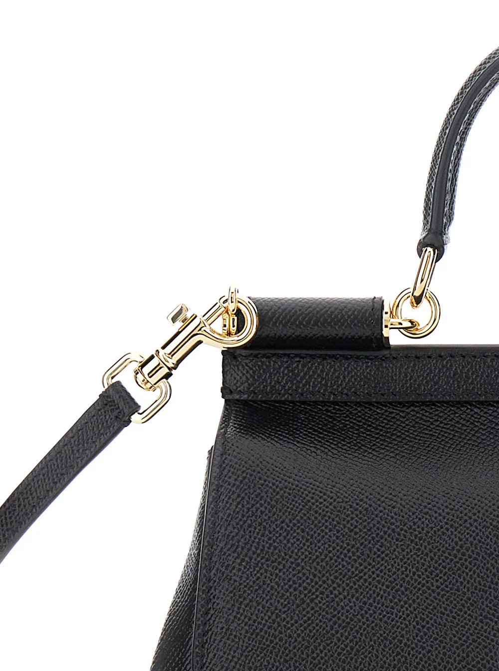 Bolsas de Mão Médias Pretas Dolce & Gabbana Sicília Bolsas de Mão Médias Pretas Dolce & Gabbana Sicília