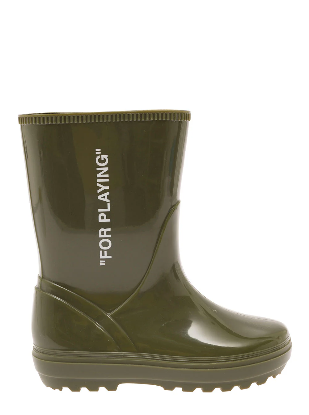 Tênis de Borracha Branco para Crianças Off White para Brincar