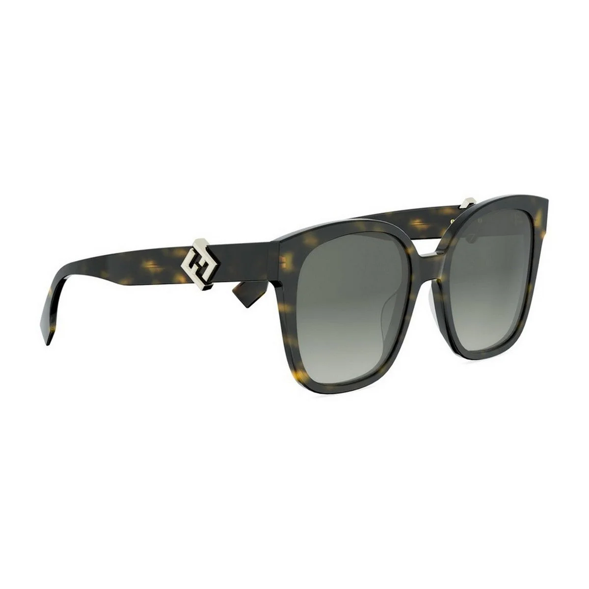 Óculos de Sol Fendi Ff Diamonds Havana Acetato Óculos de Sol Fendi Ff Diamonds Havana Acetato