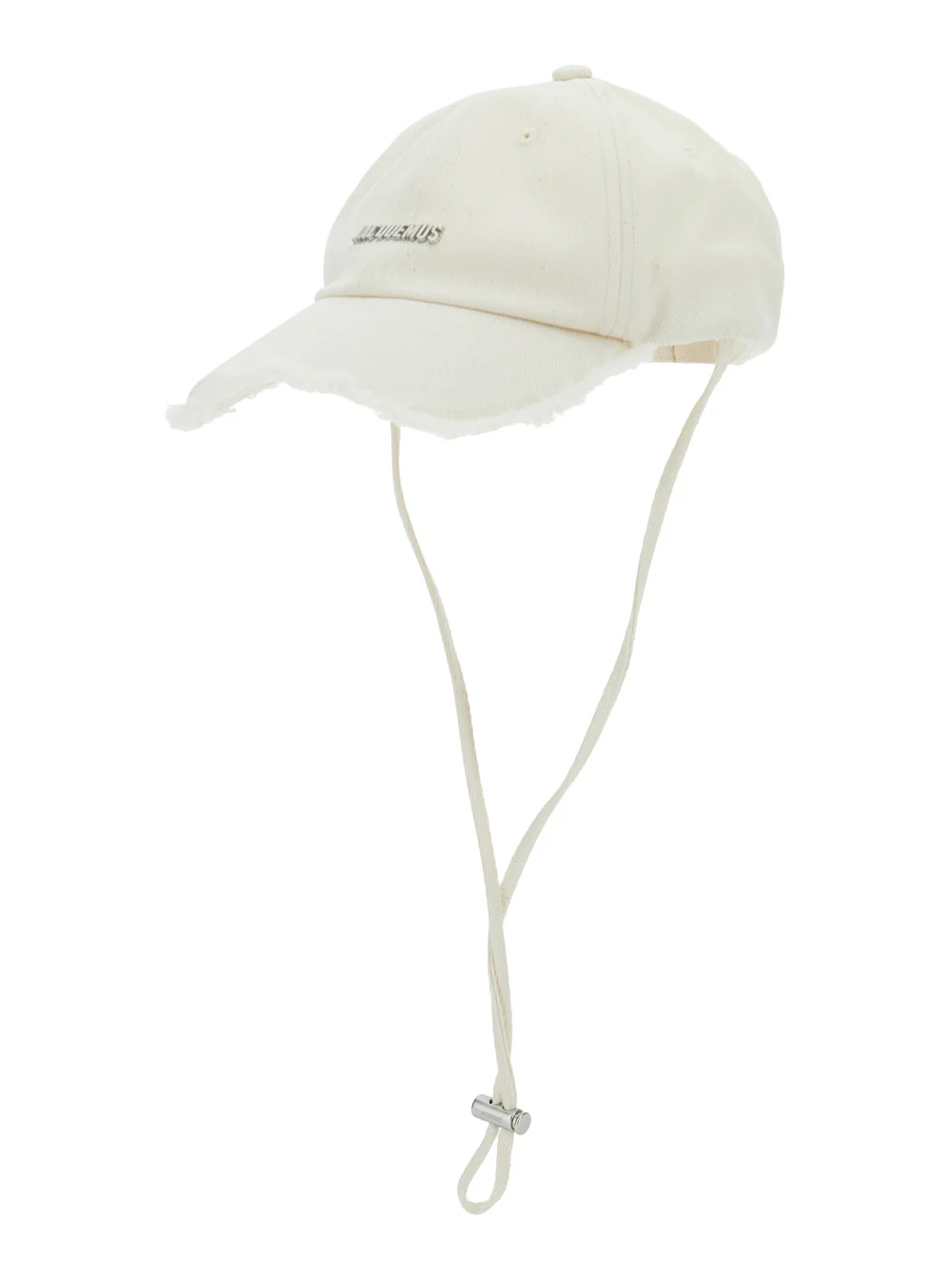 Chapéu Branco Jacquemus Le Casquette Artichaut com Cordão para Homens de Algodão e Luvas