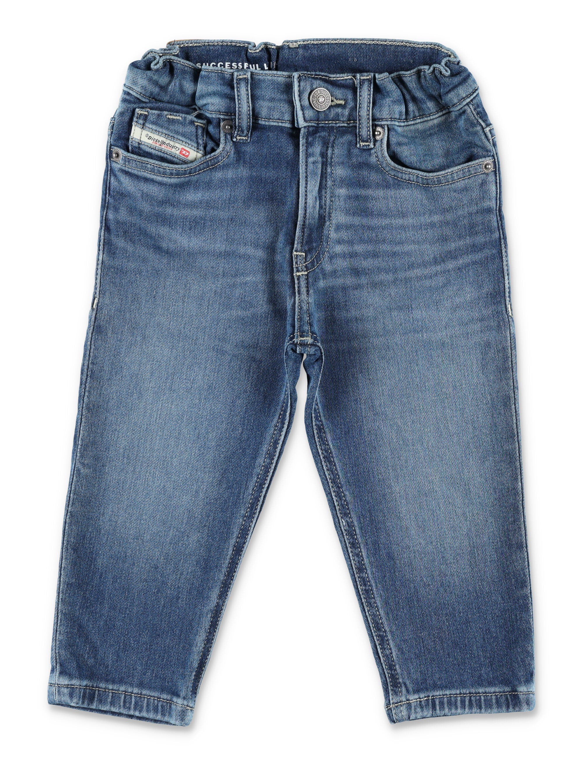 Calças de Denim Diesel Baby D-Gale-B de Algodão