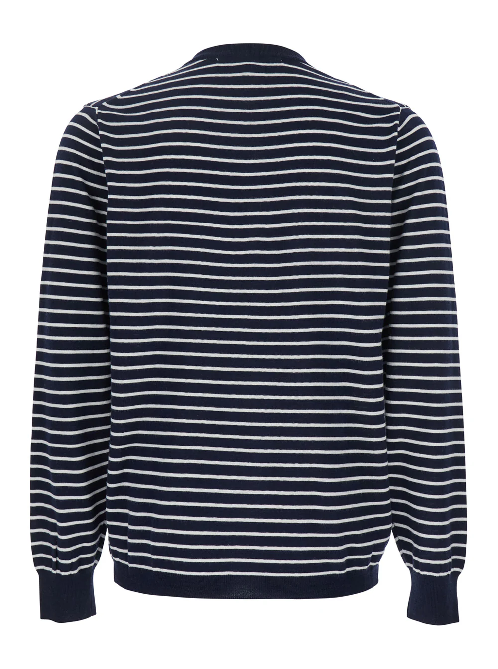 Camiseta Crewneck Azul After Pray com Motivo Listrado em Todo o Tecido em Jersey de Algodão Man Blu Rayon Camiseta Crewneck Azul After Pray com Motivo Listrado em Todo o Tecido em Jersey de Algodão Man Blu Rayon