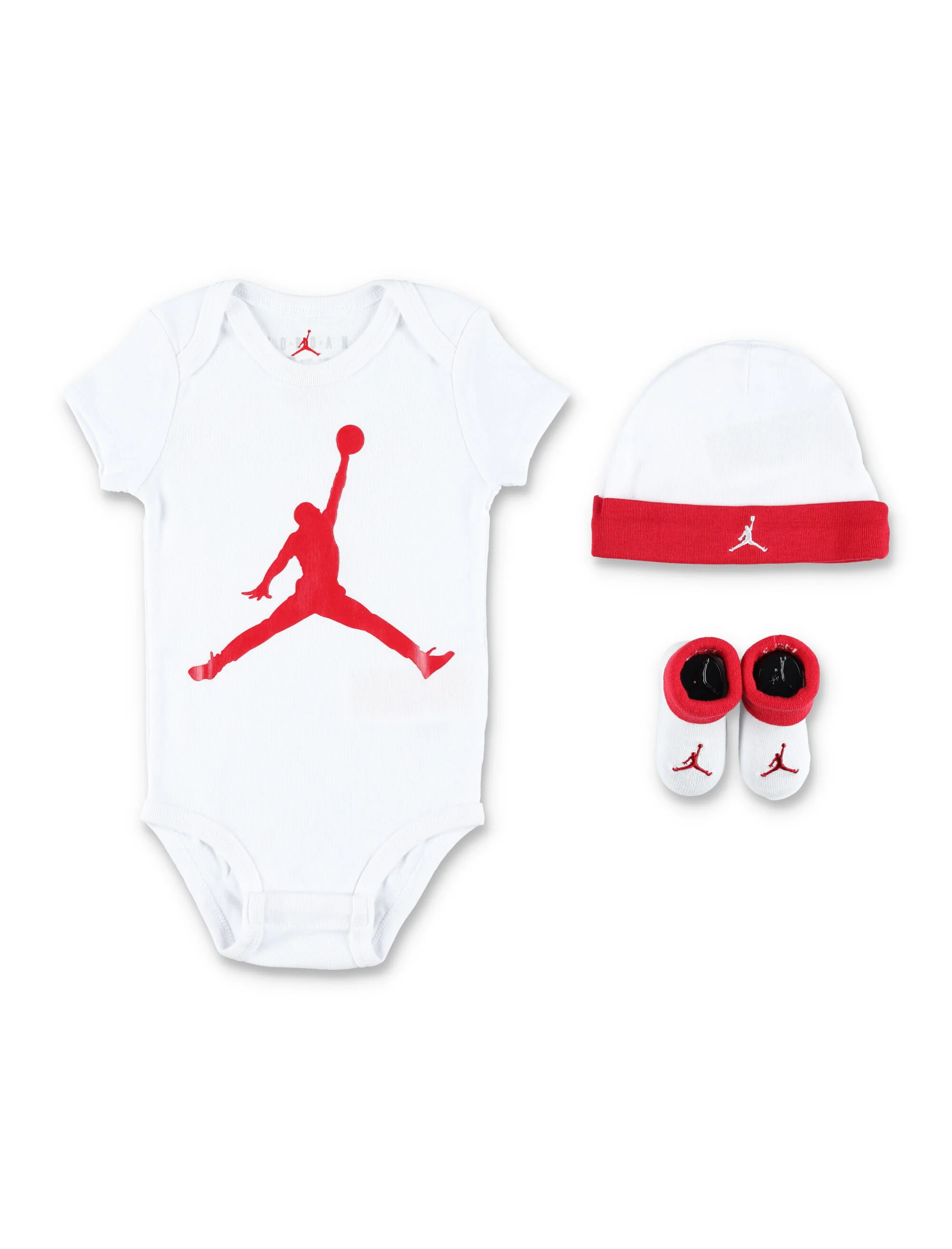 Conjunto de Presente Nike Jordan 3 Peças 6-12m Branco Algodão
