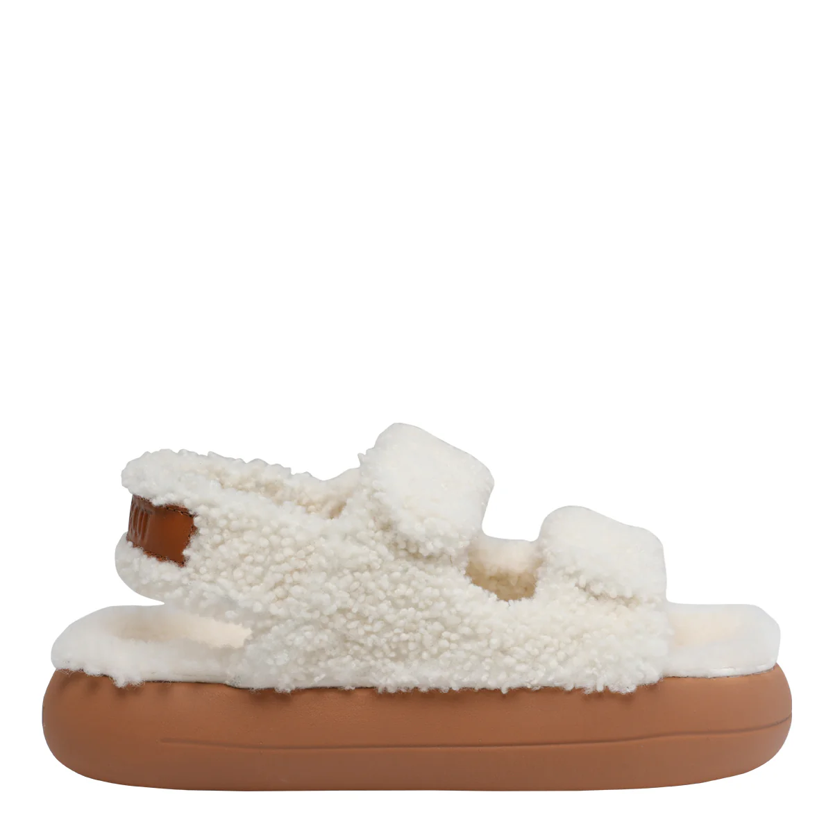Sandálias Moon Boot Brancas com Pelúcia/Sola de Borracha