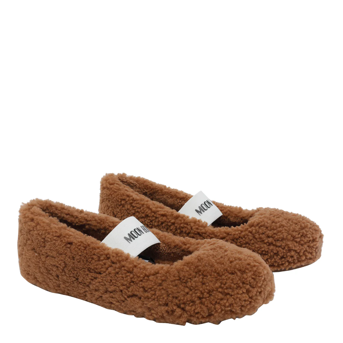 Sapatos planos Moon Boot Marrom Shearling/palmilha de borracha