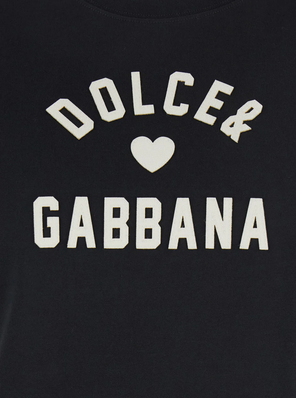 Camiseta Preta com Gola Redonda e Letras de Logotipo Maxi na Frente em Algodão para Mulher - Camisetas e Camisetas Polo