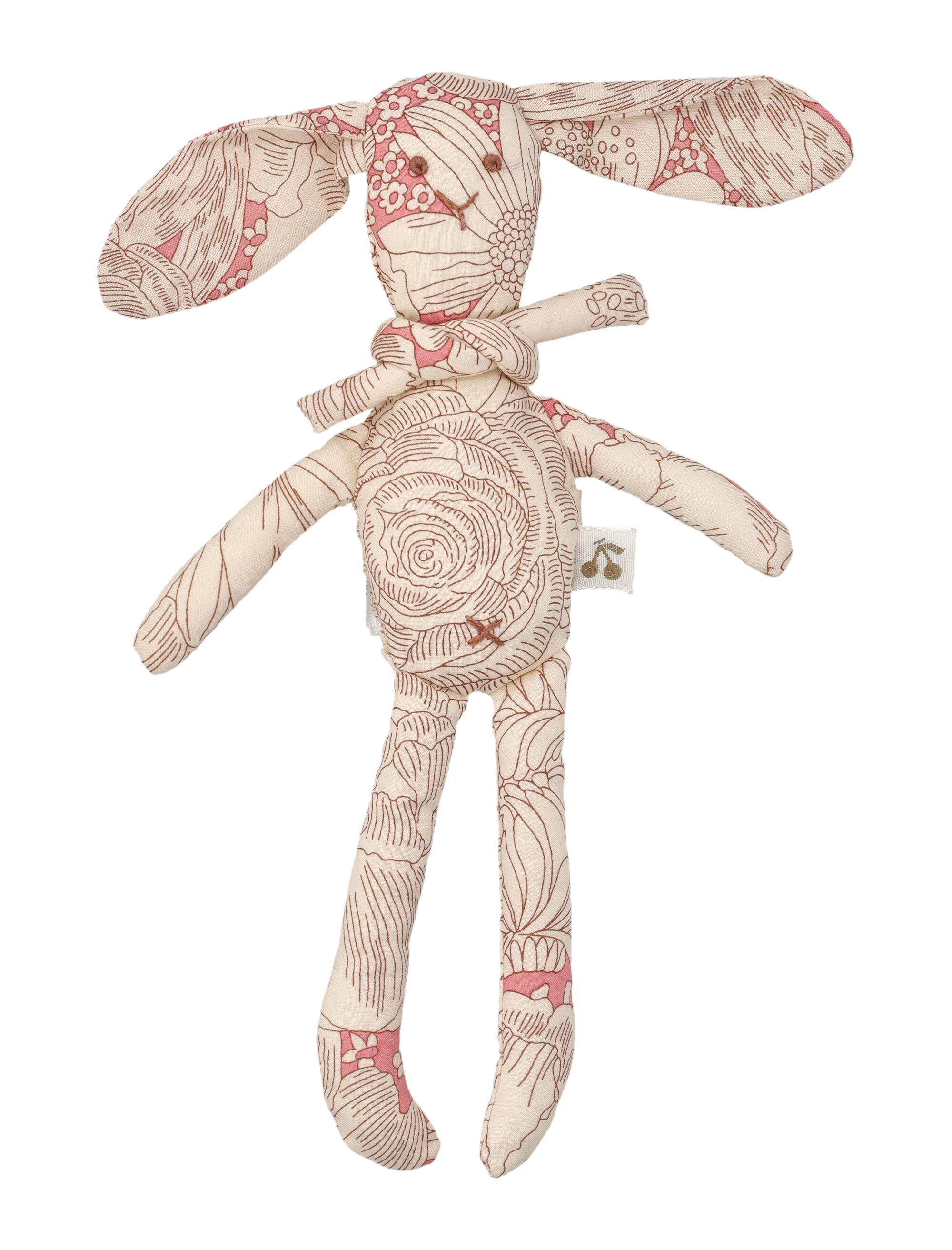 Bonepoint Taki Coelho de Pelúcia de Algodão Liberty Médio Rosa