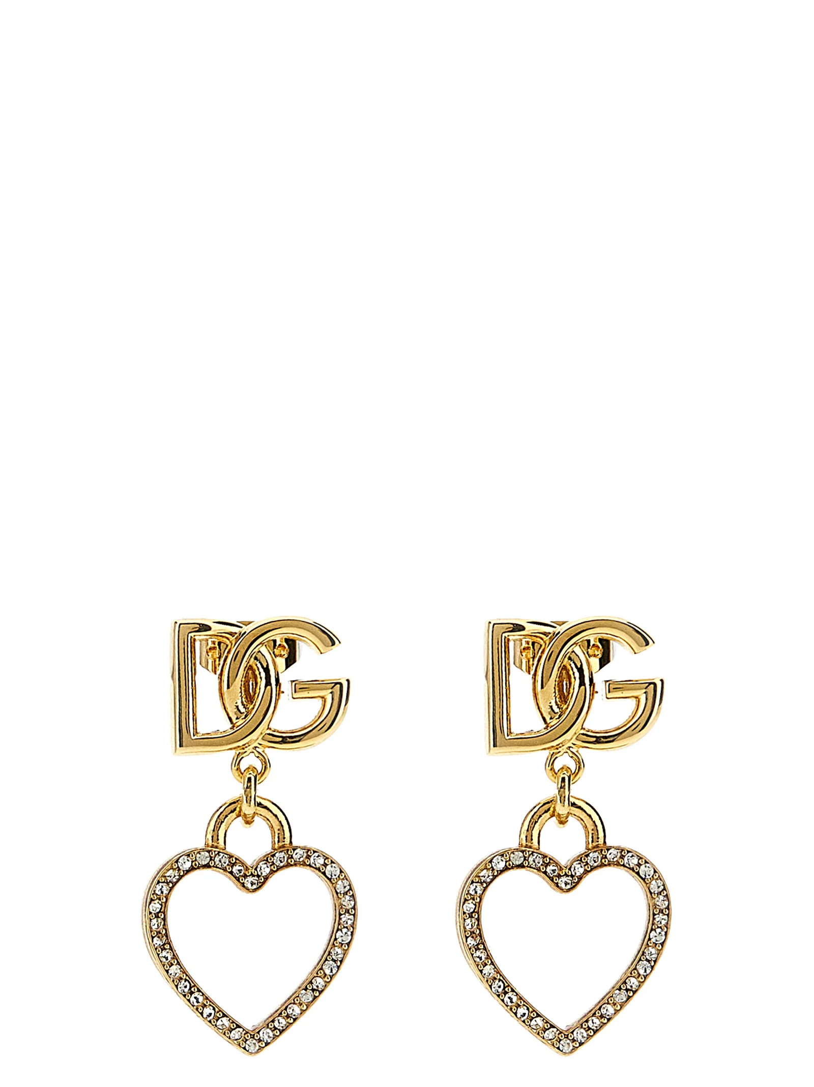 Brincos de Pingente Dolce & Gabbana Joias em Latão Dourado