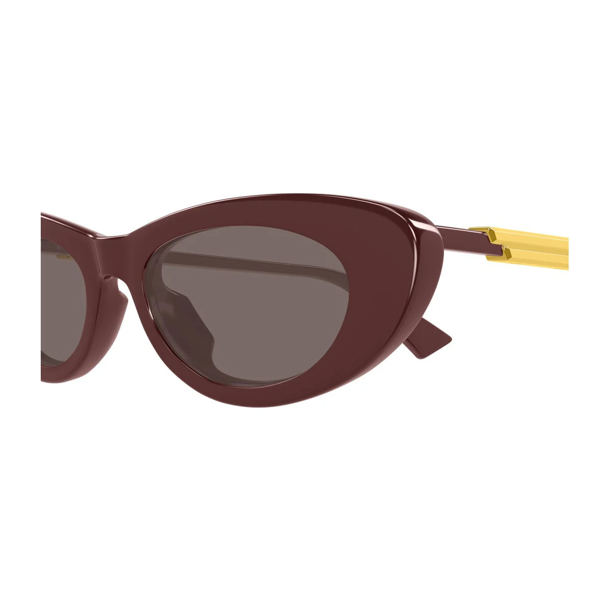 Óculos de Sol Bottega Veneta Bv1447s Linea Ribbon Acetato Reciclado Burgundy Óculos de Sol Bottega Veneta Bv1447s Linea Ribbon Acetato Reciclado Burgundy