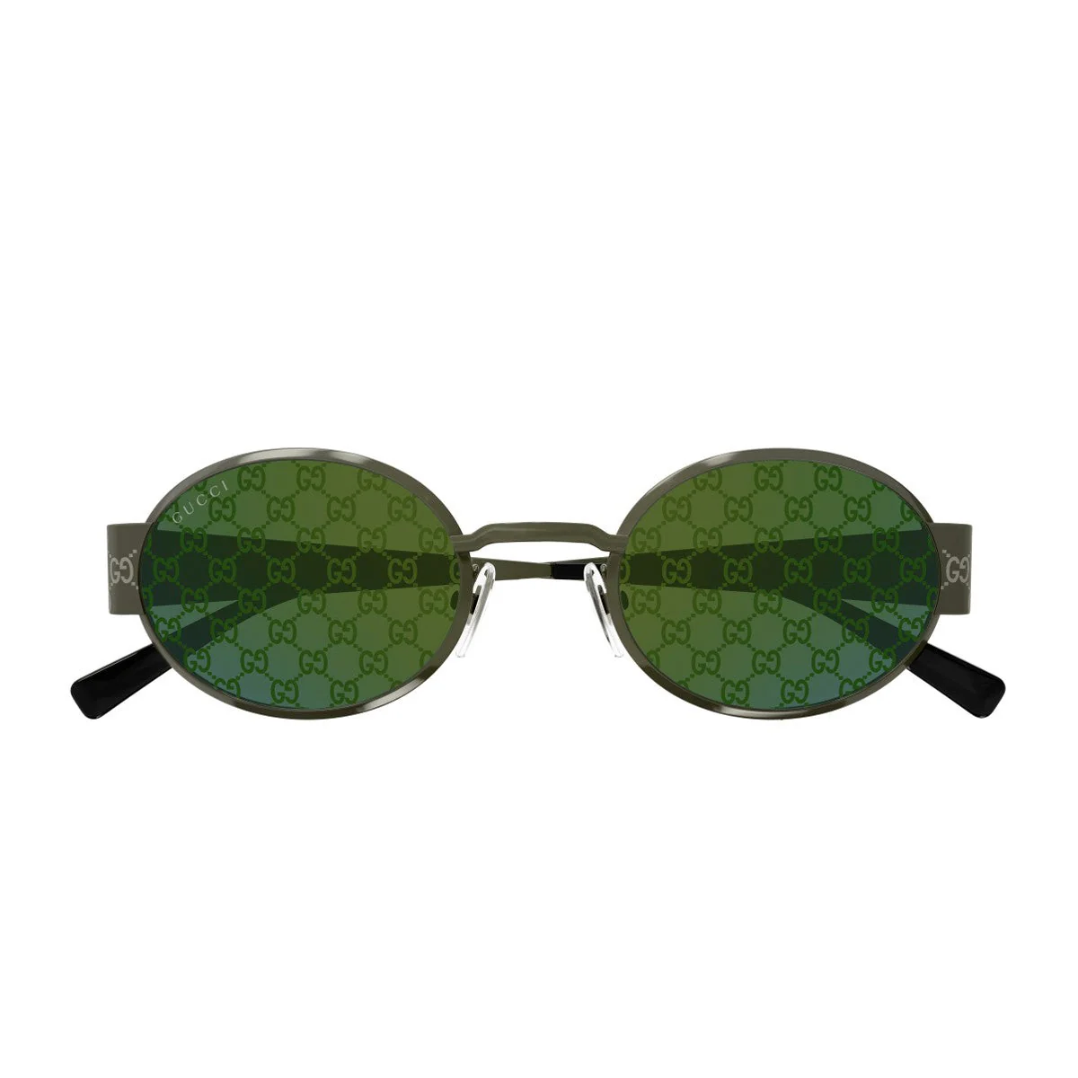 Óculos de Sol Gucci Gg1854s Linea Sign Verde Metalizado