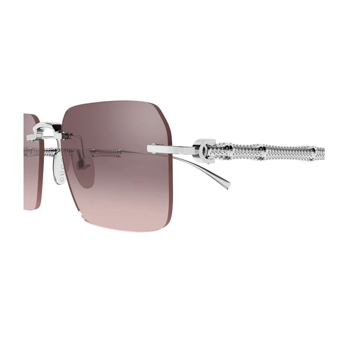 Óculos de Sol Gucci Gg2154s Linea Sign Prata Metal