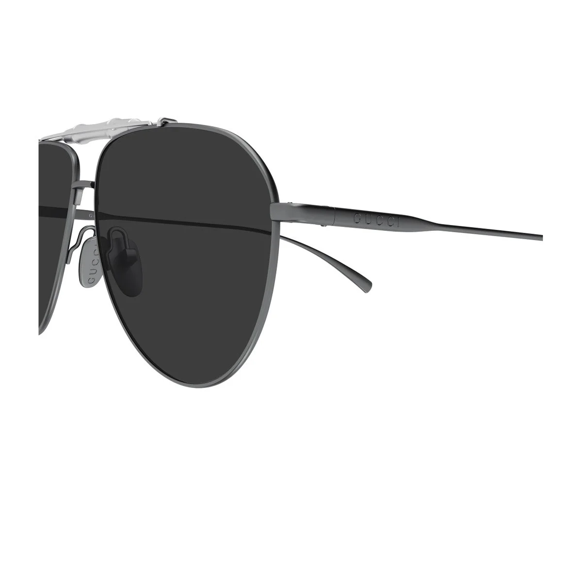 Óculos de Sol Gucci Gg2064s Linea Sign Gunmetal Metallo